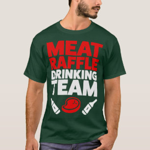 Camiseta Funny Meat Raffle Equipe de Bebendo Buffalo NY Min
