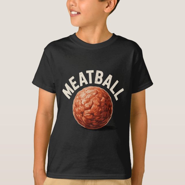 Camiseta Funny Meatball Art For Men Women Italian Food Love (Frente)
