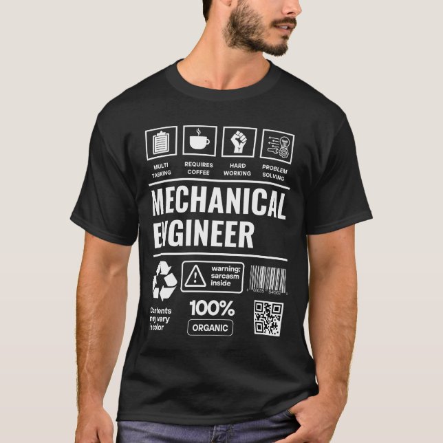 Camiseta Funny Mecânica do Engenheiro (Frente)