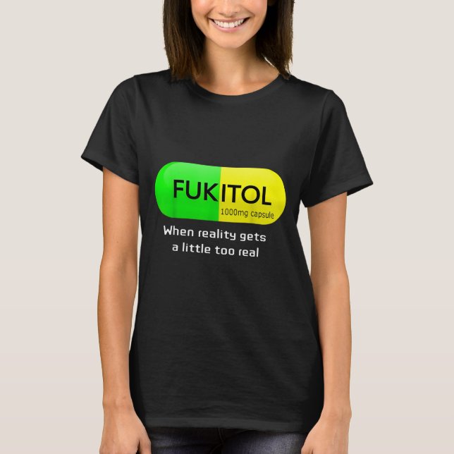 Camiseta Funny Medication Gooditol Capsule Pharmacy Humor  (Frente)