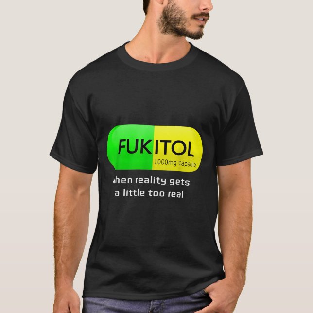 Camiseta Funny Medication Gooditol Capsule Pharmacy Humor  (Frente)