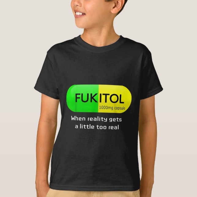 Camiseta Funny Medication Gooditol Capsule Pharmacy Humor  (Frente)