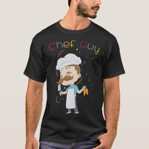 Camiseta Funny Mens Chef Design aniversariante chefe