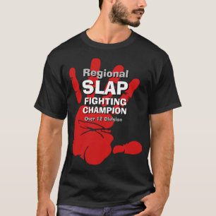 Camiseta Funny Mens Noveler REGIONAL SLAP LUTANDO CHAMP T-