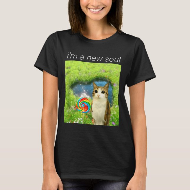 Camiseta Funny Meowl Meme, Cat Owl Meme Brainrot Gen Alpha  (Frente)