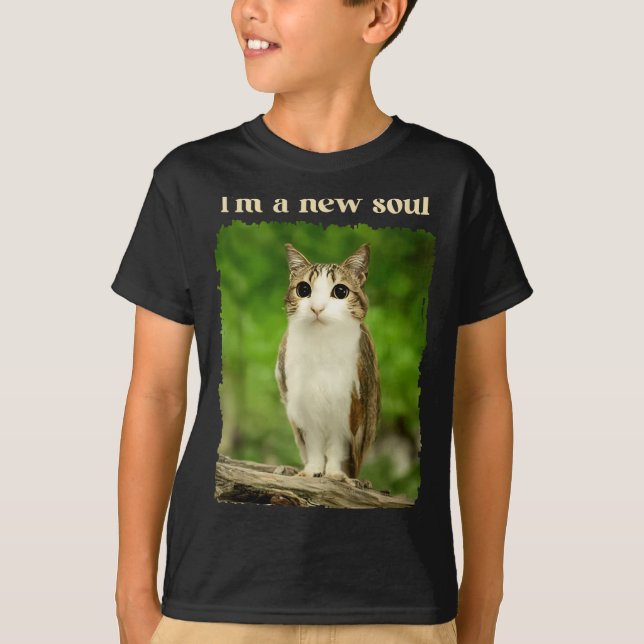 Camiseta Funny Meowl Meme, Cat Owl Meme Brainrot Gen Alpha  (Frente)