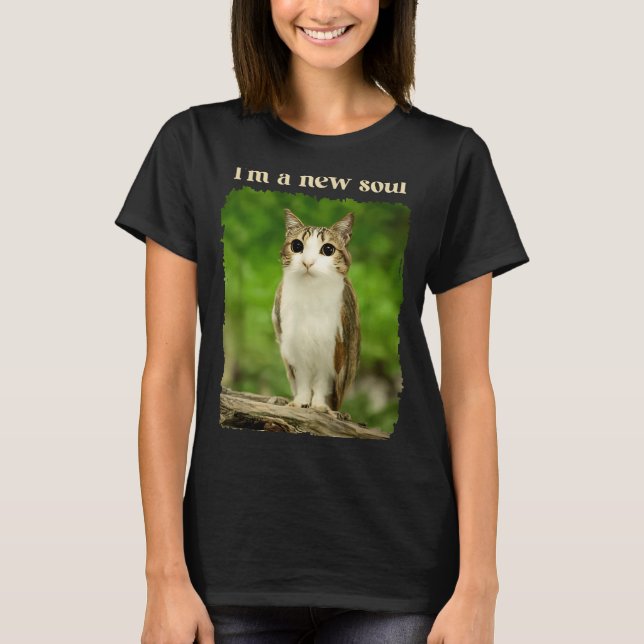 Camiseta Funny Meowl Meme, Cat Owl Meme Brainrot Gen Alpha  (Frente)
