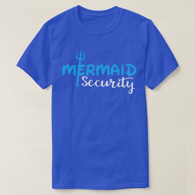 Camiseta Funny Mermaid Security (Frente do Design)