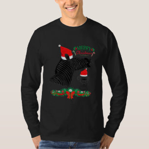 Camiseta Funny Merry Christmas Zebra and Monkey Animal
