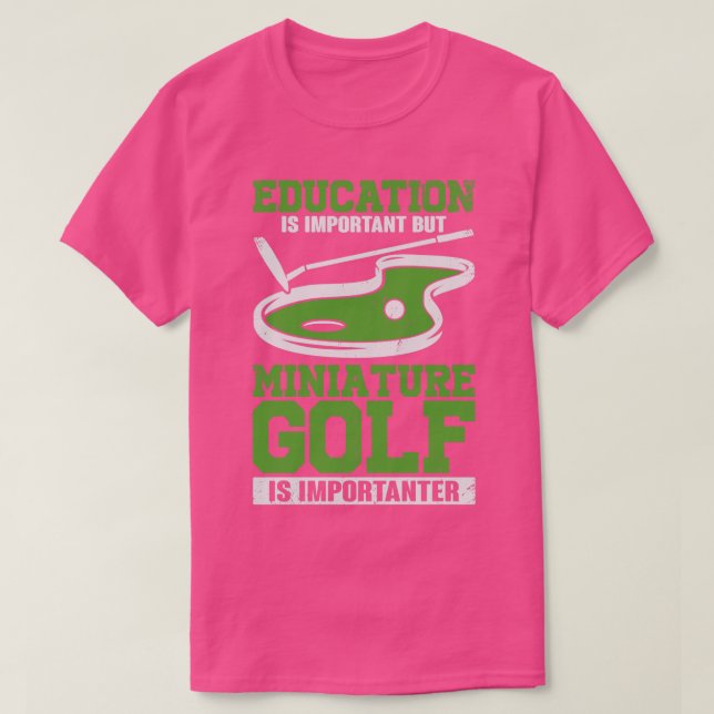 Camiseta Funny Miniature Crazy Golf Player Gift  (Frente do Design)