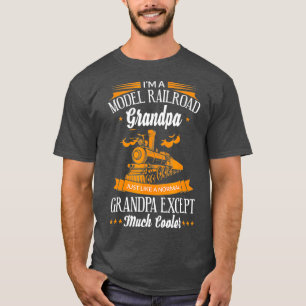 Camiseta Funny Model Railroad Train Legal Vovô T Tee
