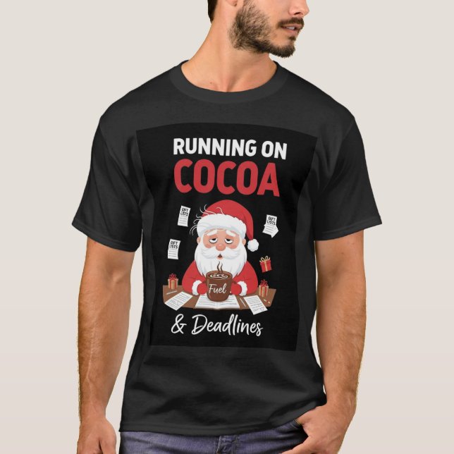 Camiseta Funny Modern Christmas T-Shirt | Santa Design (Frente)