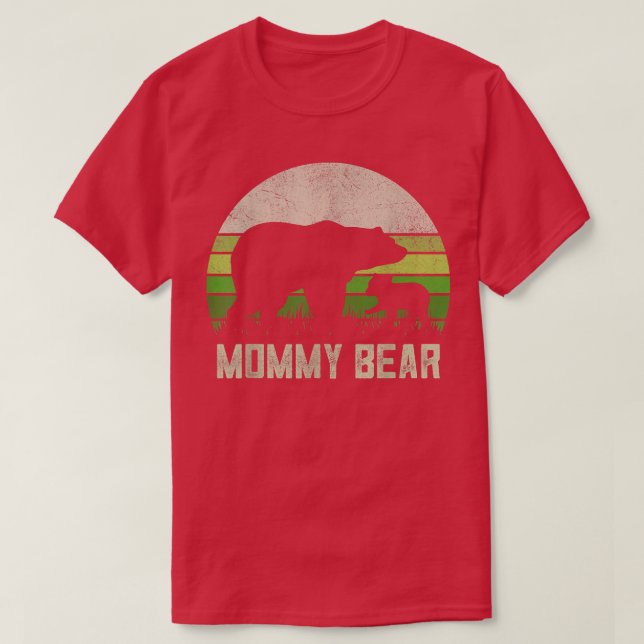 Camiseta Funny Mom Shirts From Son Daughter, Cub Mommy Bear (Frente do Design)