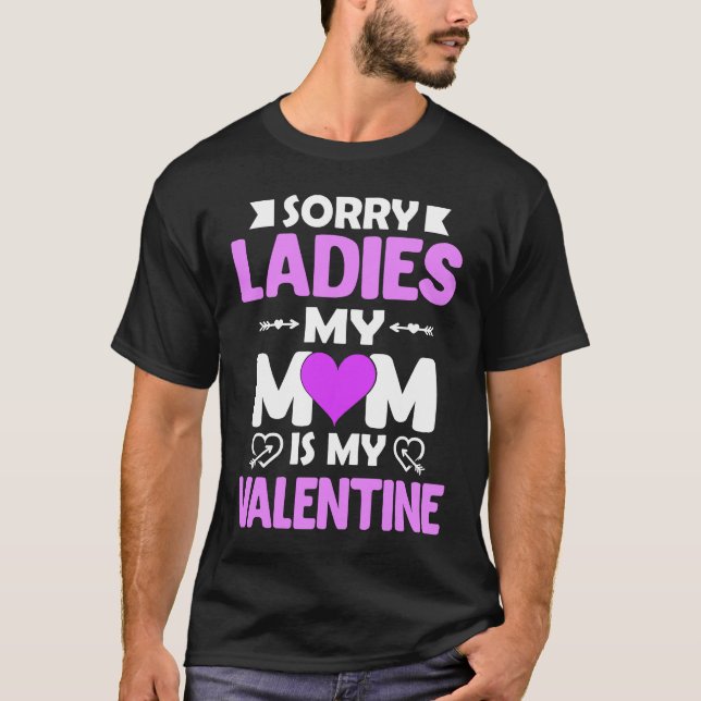 Camiseta Funny Mom Valentine Day  Fun Quote Graphic Plus Si (Frente)