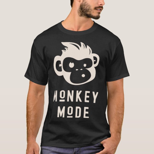Camiseta Funny Monkey Mode Legal Chimp Wilmate Primate Anim (Frente)
