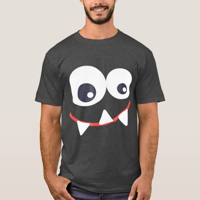 Camiseta Funny Monster Halloween  Monster Face (Frente)