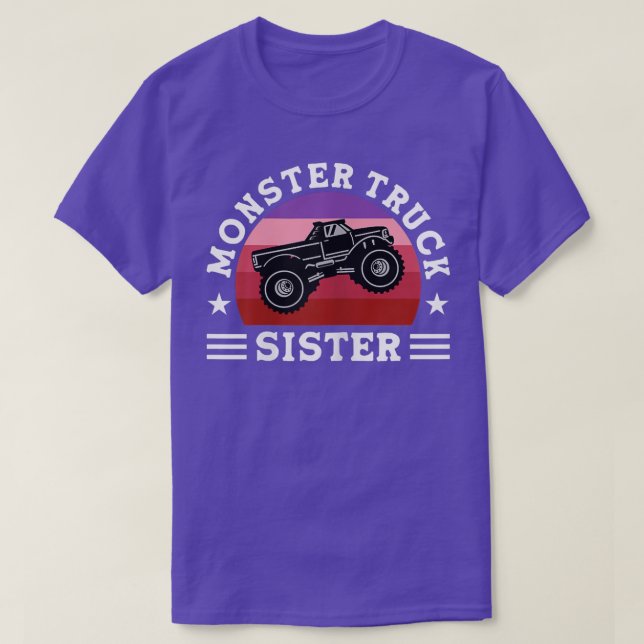 Camiseta Funny Monster Truck Sister  (Frente do Design)