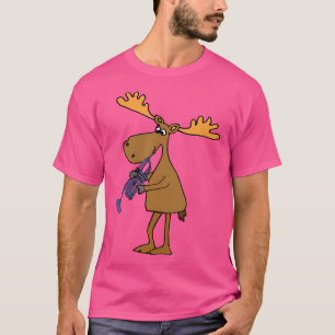 Camiseta Funny Moose Tocando Trompete