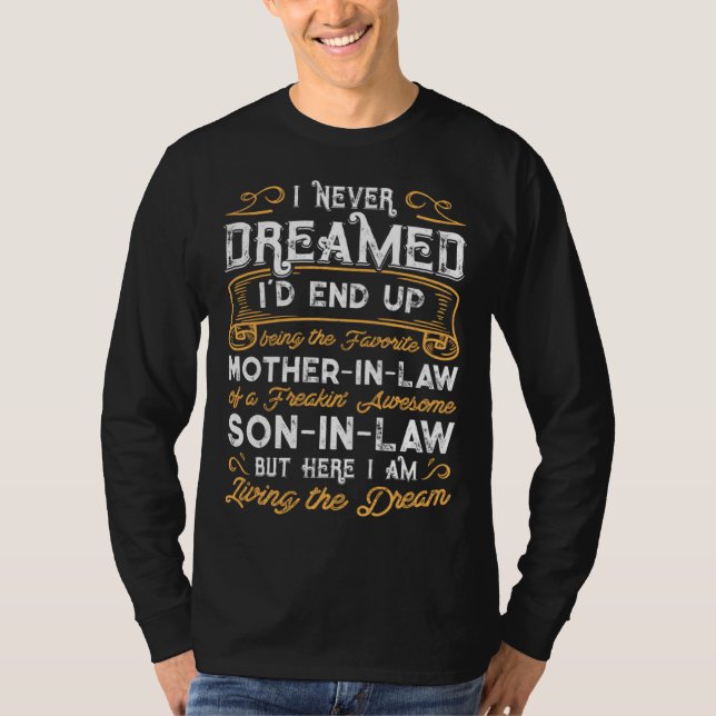 Camiseta Funny Mother In Law of a Freaking Awesome Son In L (Frente)