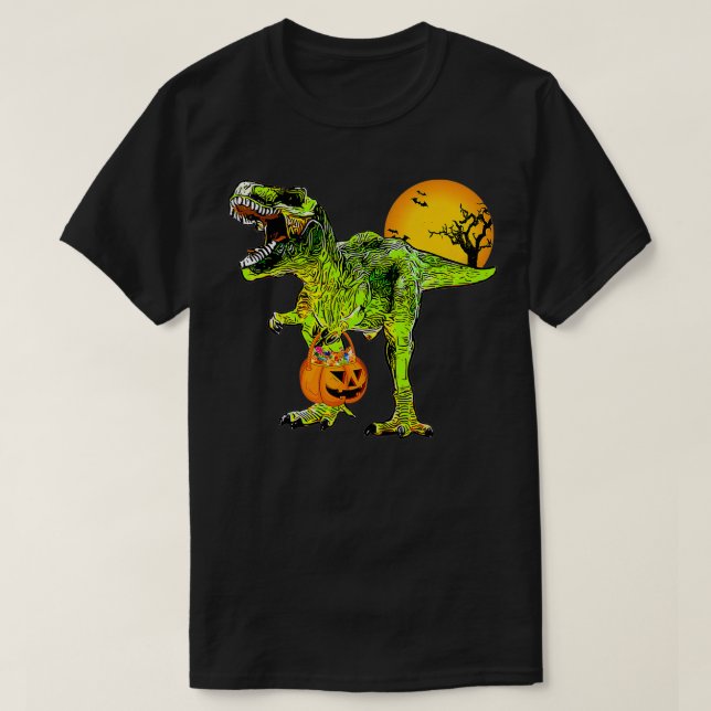 Camiseta Funny Mummy Dinosaur TRe Halloween Gift Kids Boys  (Frente do Design)