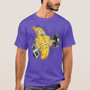 Camiseta Funny Muscular Banana Weightlifting Workout