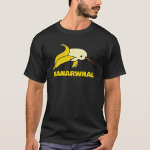 Camiseta Funny Narwhal Banana Unicorn Do Mar Encantado