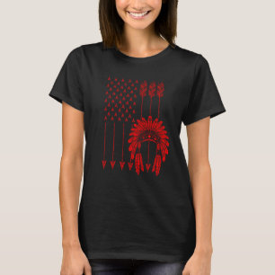 Camiseta Funny Native Flag Gift Legal EUA Tribe Pat