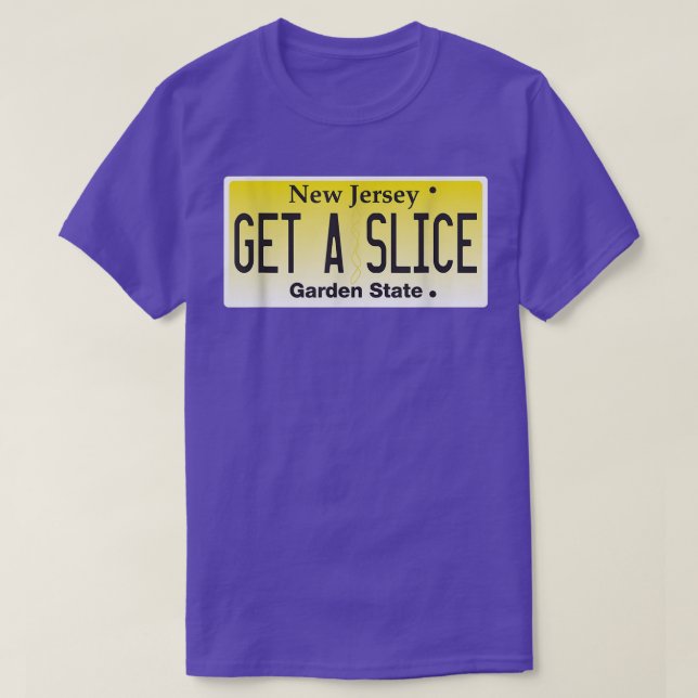 Camiseta Funny New Jersey NJ Pizza Slice Lover Licat Plat (Frente do Design)