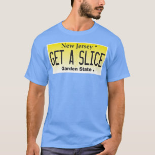 Camiseta Funny New Jersey NJ Pizza Slice Lover Licat Plat