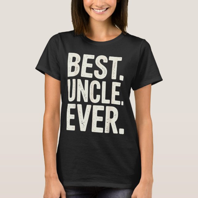 Camiseta Funny New Uncle Art For Uncle Men From Nephew Niec (Frente)
