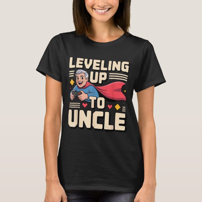 Camiseta Funny New Uncle Art For Uncle Men From Nephew Niec (Frente)