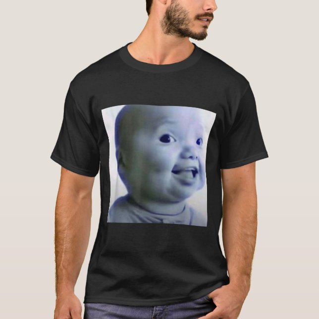 Camiseta Funny Niche Baby Gen Z Meme Ai Viral Giggling Ai L (Frente)