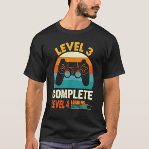Camiseta Funny Nível 3 - Comemoração de Vintage Comemorativ