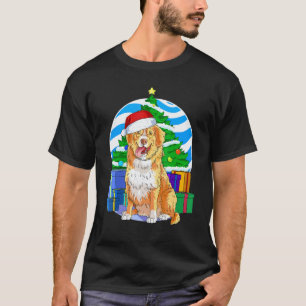 Camiseta Funny Nova Scotia Duck Tolling Retriever Papai Noe