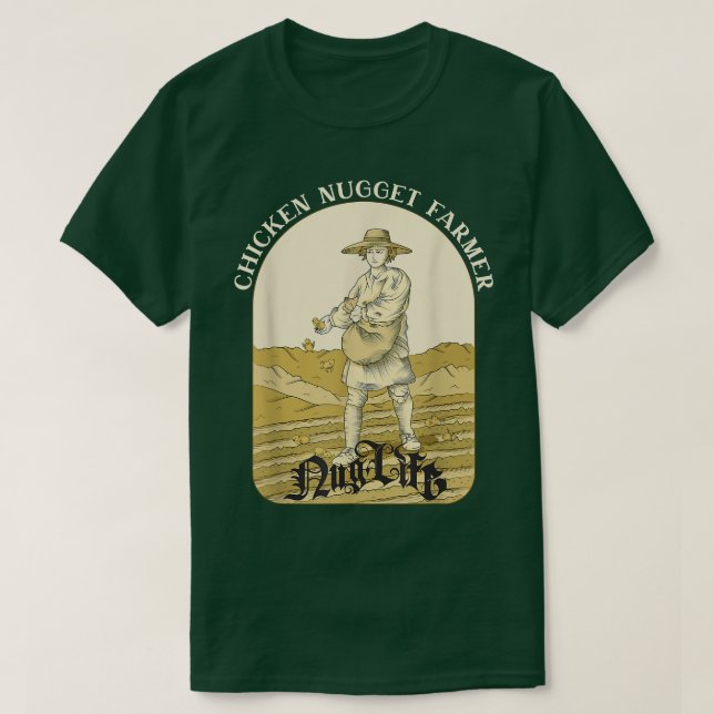 Camiseta Funny Nug Life Chicken Nuggets Farmer Chick Lover  (Frente do Design)