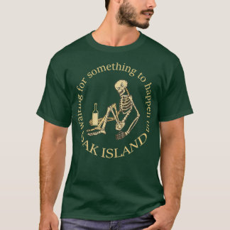 Camiseta Funny Oak Island Treasure Hunter Esperando por