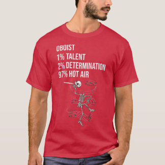 Camiseta Funny Oboist Music Orchestra Skeleton Oboe Player