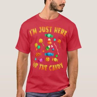 Camiseta Funny October Party I'm Just Here For The Candy Ha
