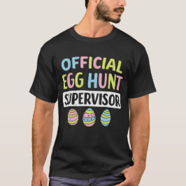 Camiseta Funny Official Egg Hunt Supervisor Retro Easter