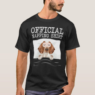 Camiseta Funny Official Napping Sleeping Welsh Springer Spa