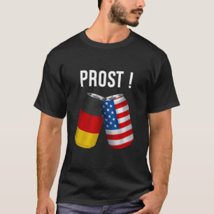 Camiseta Funny Oktoberfest German Flag Prost Beer