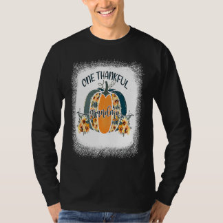 Camiseta Funny One Thankful Grandma Flower Pumpkin Fall Aut