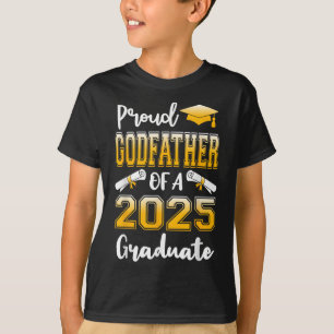 Camiseta Funny Orgulhoso Padrinho De Um Formando De 2025