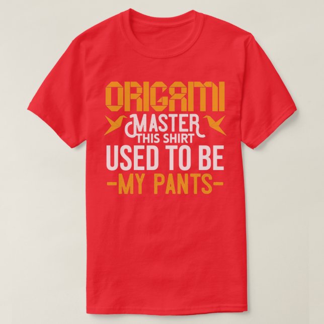Camiseta Funny Origami Master Design (Frente do Design)