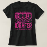 Camiseta Funny Overthinker IDGAFER T-Shirt | Sarcastic Bala<br><div class="desc">Express your unique personality with this hilarious 'I'm an Overthinker But Also an IDGAFER' t-shirt. Perfect for anyone who balances deep thoughts with a carefree attitude, this tee makes a fantastic gift. Crafted from high-quality, soft cotton, this apparel offers ultimate comfort and a great fit for everyday wear. The durable...</div>