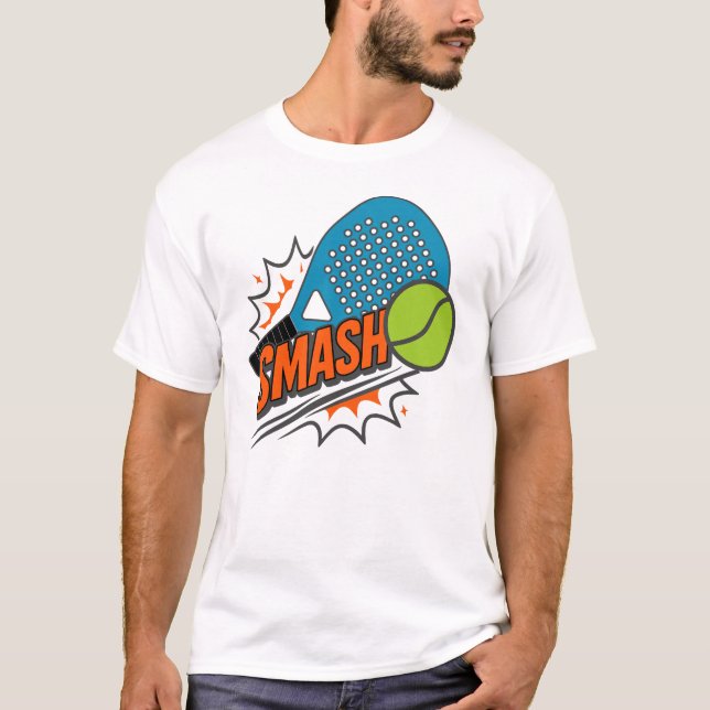 Camiseta Funny Padel Smash - Ventilador Esportivo (Frente)