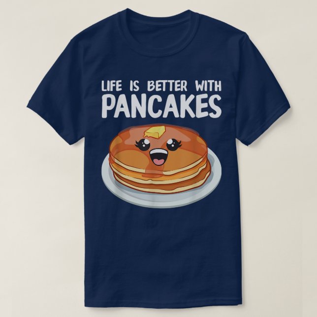 Camiseta Funny Pancakes Art Men Women Brunch Breakfast Panc (Frente do Design)