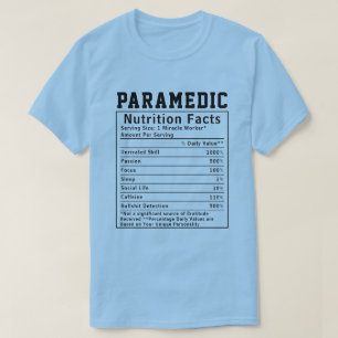 Camiseta Funny Paramedic Nutrição Fala Emergência