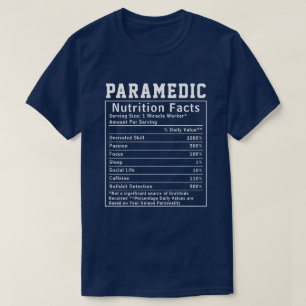 Camiseta Funny Paramedic Nutrição Fala Emergência