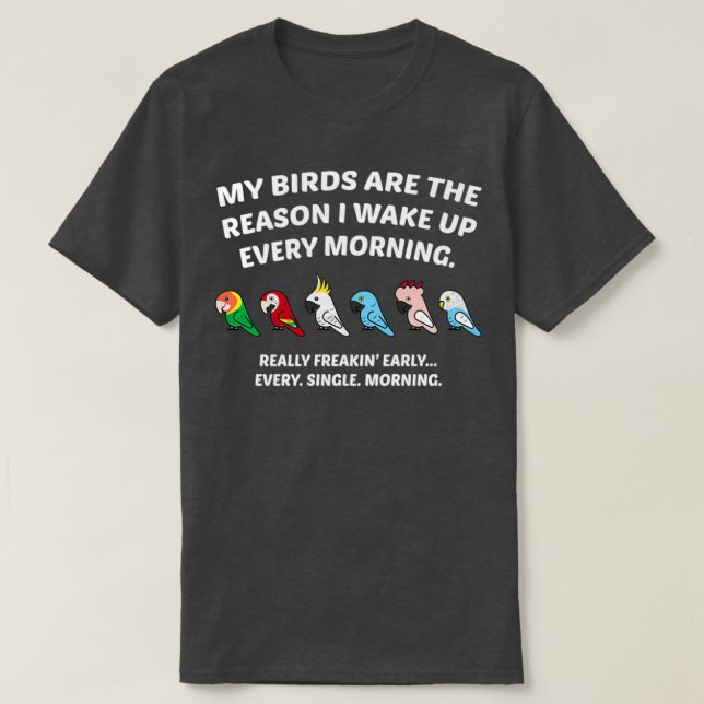 Camiseta Funny Parrot Lover Shirt 1 (Frente do Design)